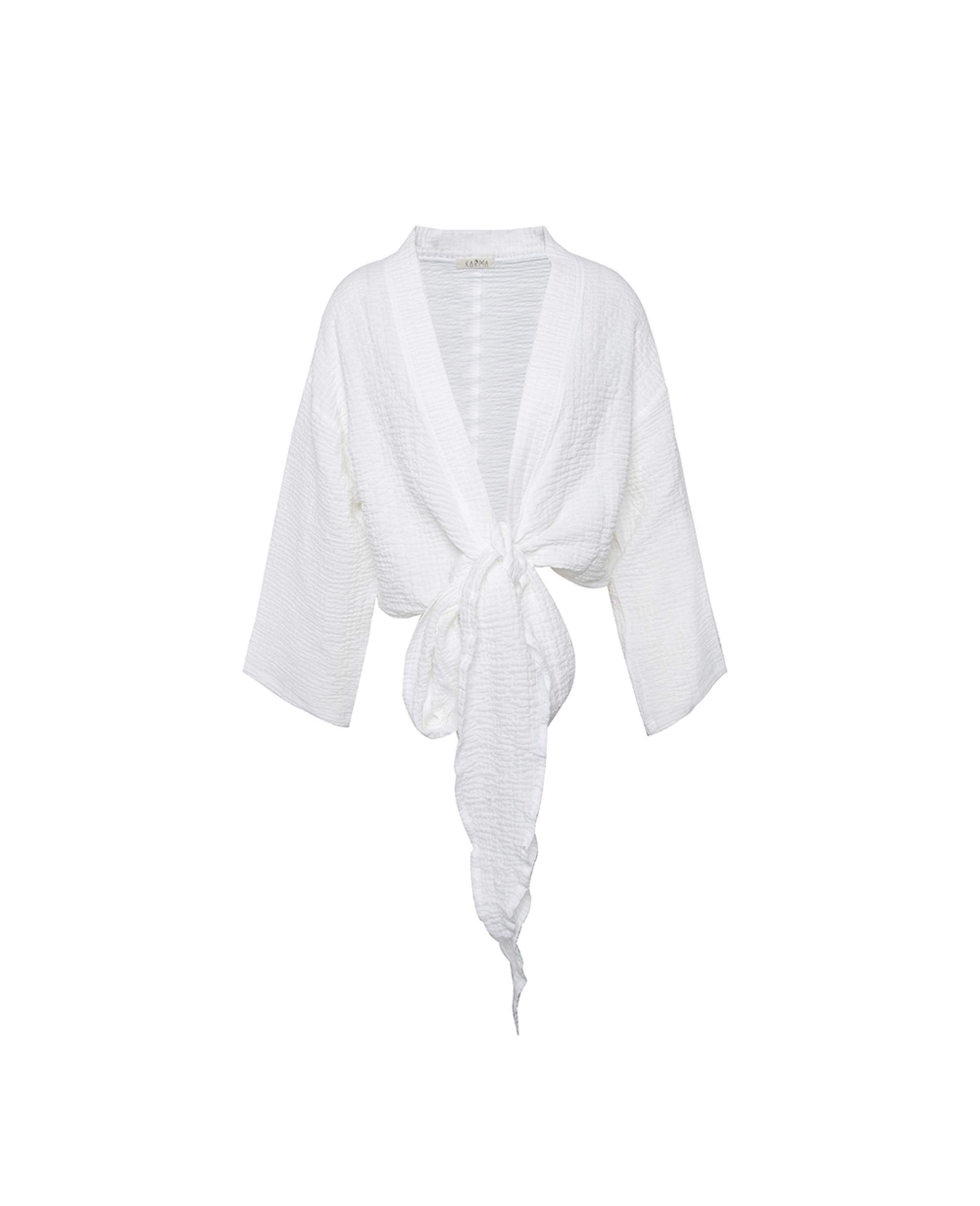 Venus Wrap Shirt Beyaz