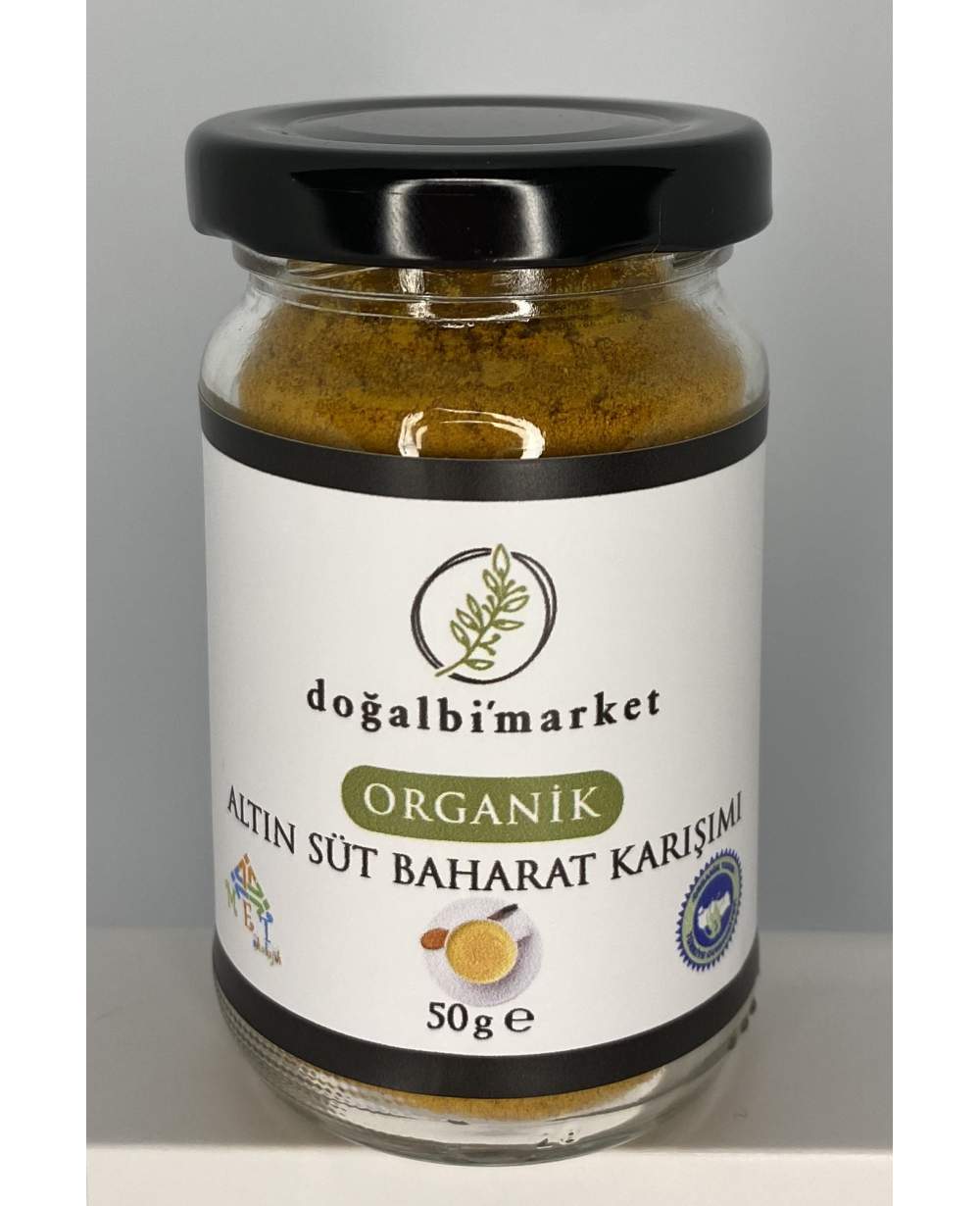 Organik Altın Süt Baharat Karışımı Organik Altın Süt Baharat Karışımı