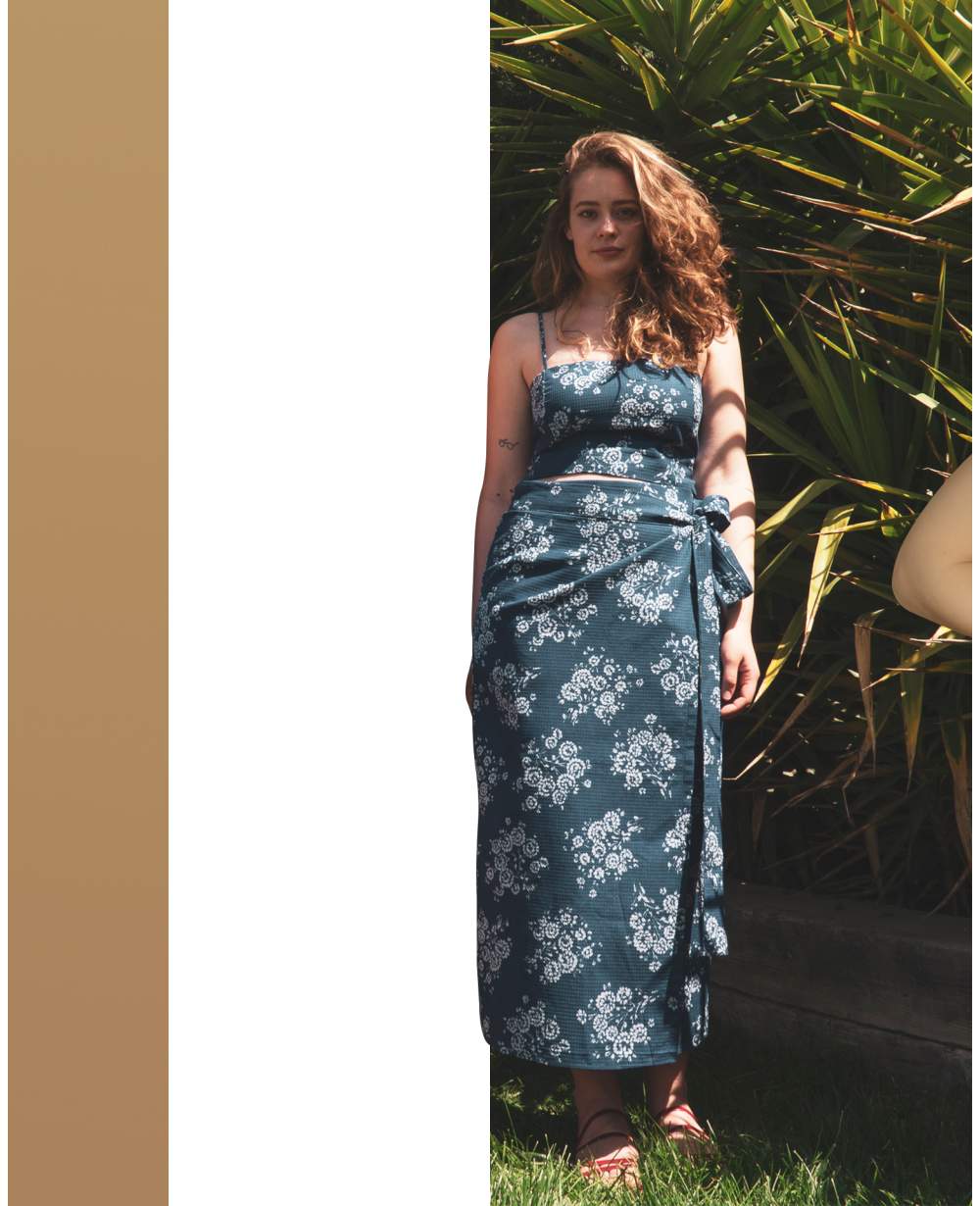 Cobalt Garden Crop Top Cobalt Garden Crop Top